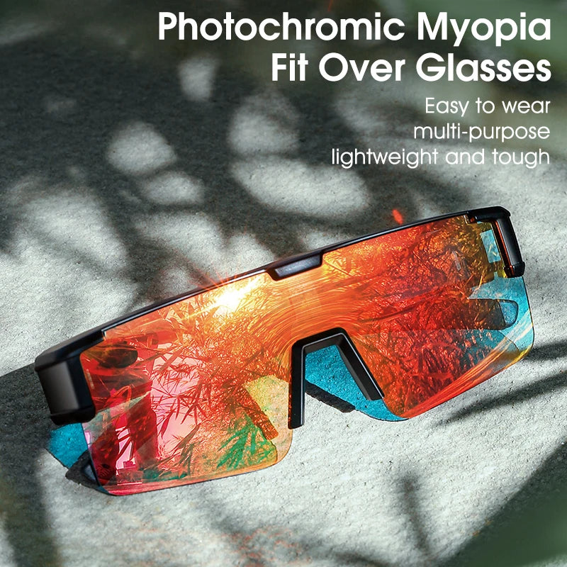 Fotochromiske cykelbriller med UV400 beskyttelse