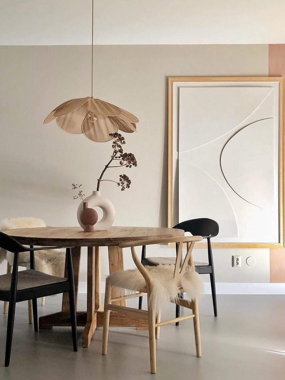 Fleur Feuilles - Pendelampe