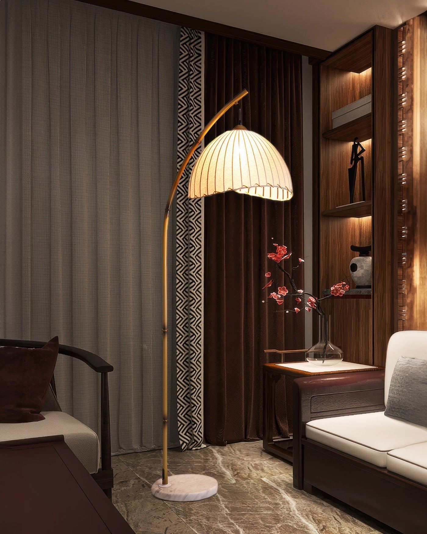 Moderne Justerbar Gulvlampe med Minimalistisk Design