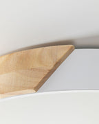 Justerbar træ- og jern LED loftslampe med CCT-indstillinger