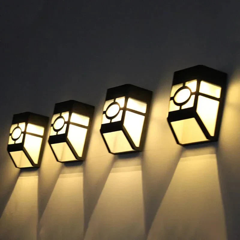 Sæt med 2 Sol-LED Væglamper