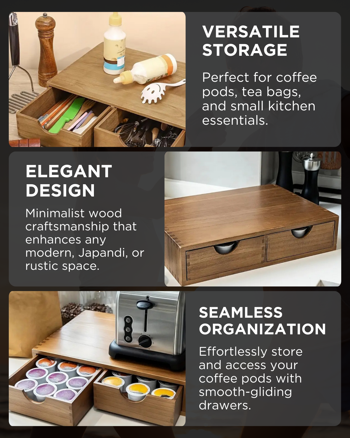 Solea Kaffekapsel Organizer Beholder Holder