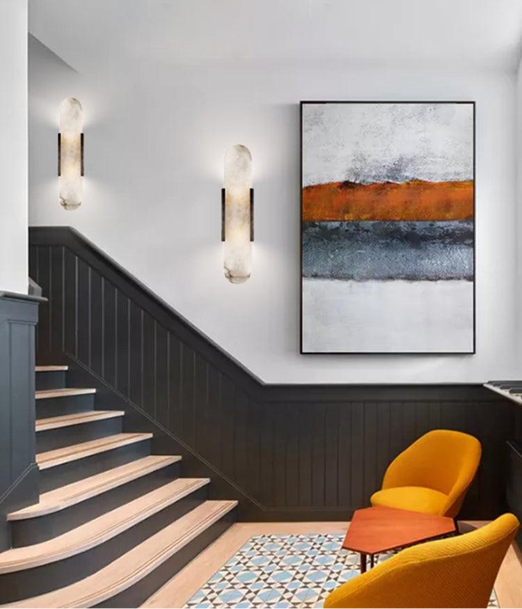 Væglampe i Marmorlook – Elegant Stemningslys