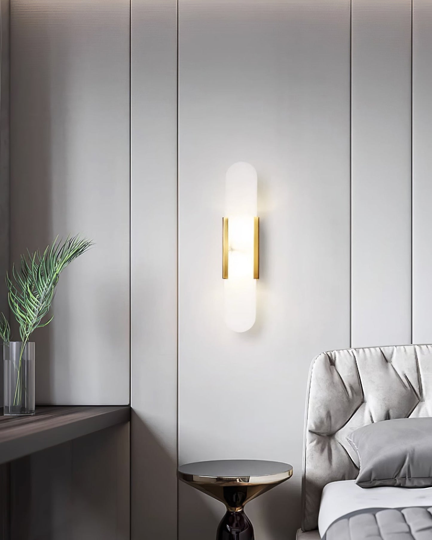 Væglampe i Marmorlook – Elegant Stemningslys