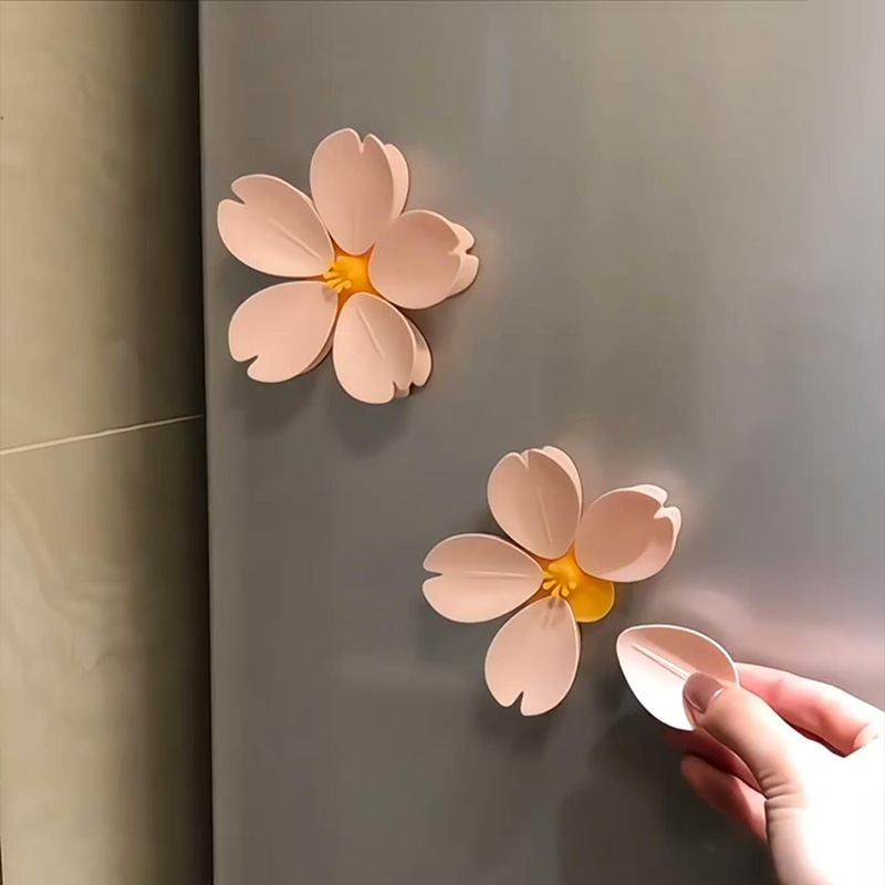 Blomsterformet magnetisk madopbevaringsklips til køleskab