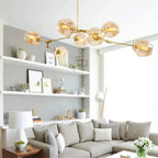 Loftlampe med Glas-Kupler – Moderne Statement