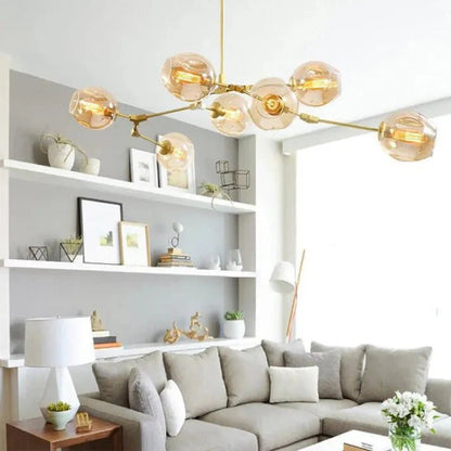 Loftlampe med Glas-Kupler – Moderne Statement