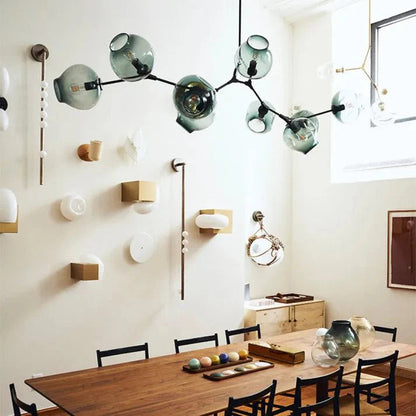Loftlampe med Glas-Kupler – Moderne Statement
