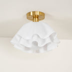 Loftlampe med Blødt Bølgedesign – Elegant & Lys