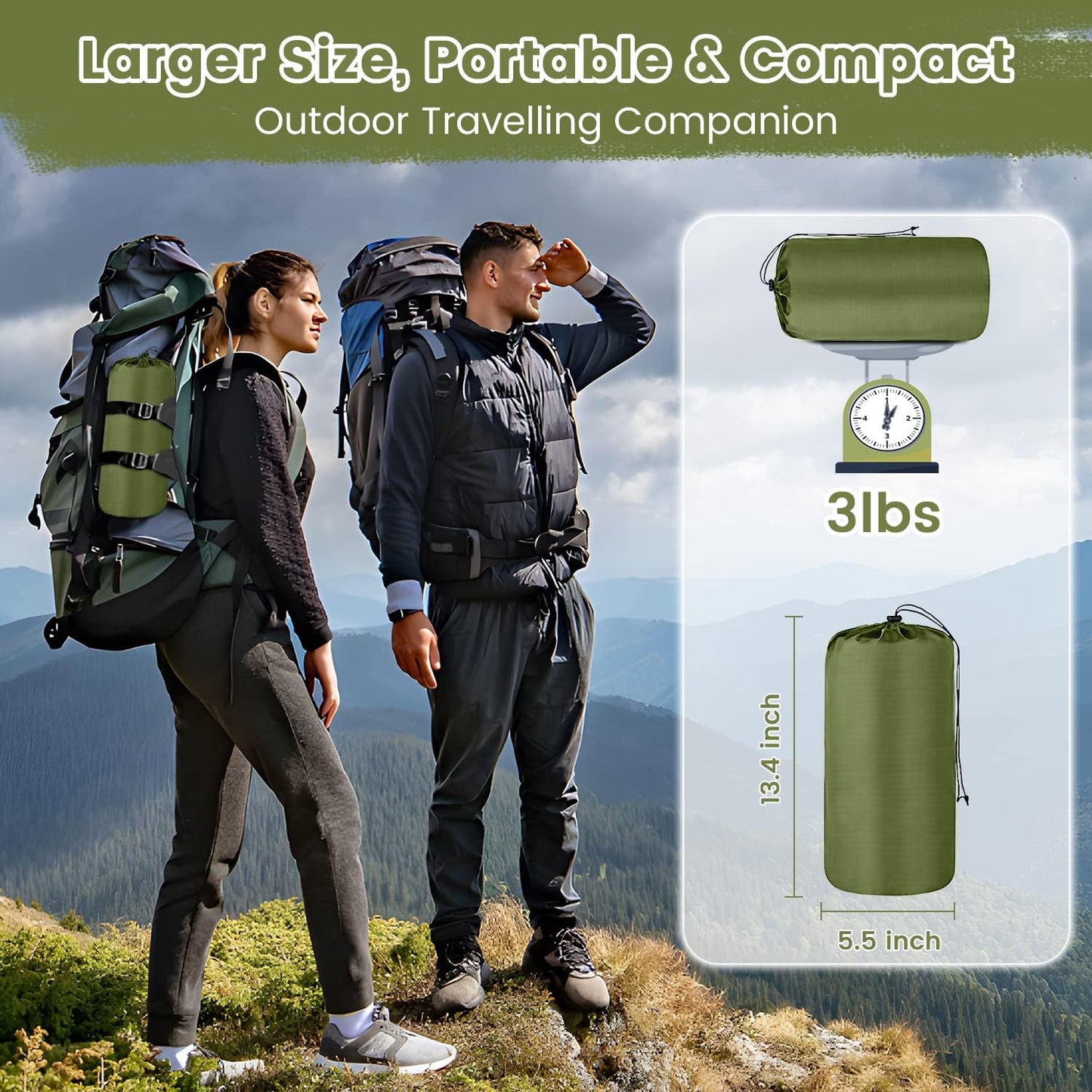 Duo Comfort Opblaseligt Campingmadras