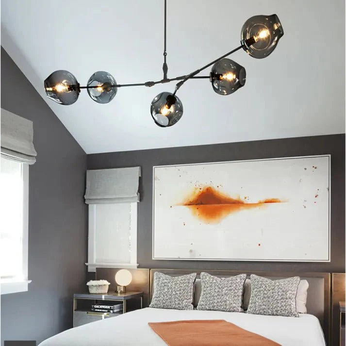 Loftlampe med Glas-Kupler – Moderne Statement