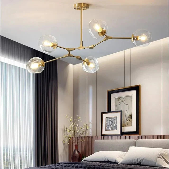 Loftlampe med Glas-Kupler – Moderne Statement
