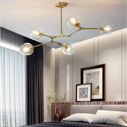 Loftlampe med Glas-Kupler – Moderne Statement