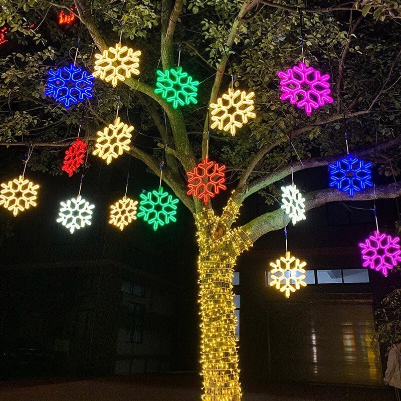 Magisk LED Snefnugsbelysning til en Fortryllende Jul!