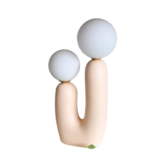 Elegant glasbordlampe til hyggelig stemningsbelysning