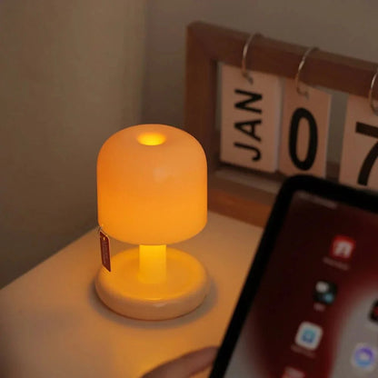 Bordlampe i Svampedesign – Blød & Hyggelig