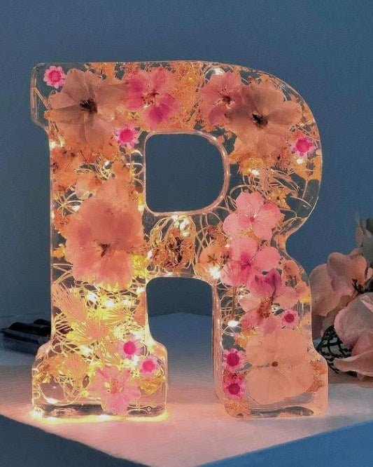 Håndlavet blomster natlampe til drømmende atmosfære