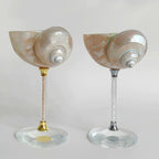 Hav-inspireret elegant blå cocktailglas