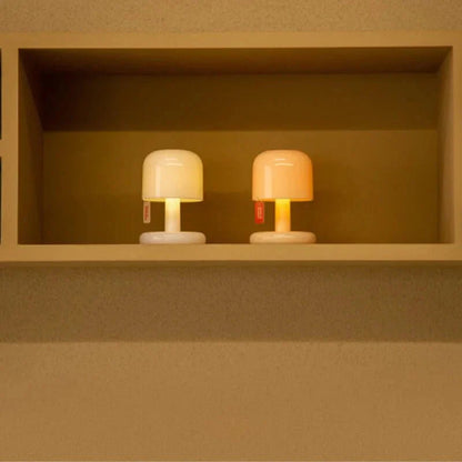 Bordlampe i Svampedesign – Blød & Hyggelig