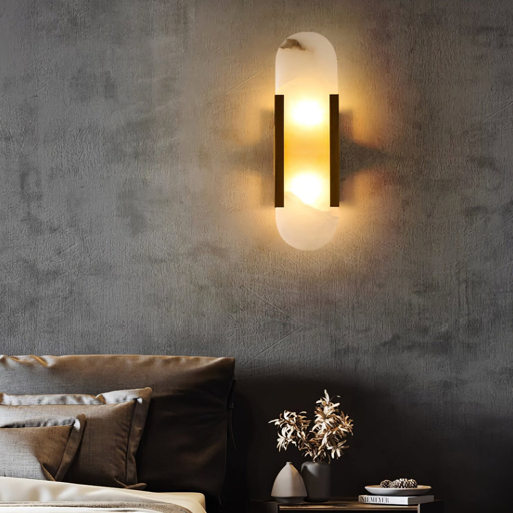 Væglampe i Marmorlook – Elegant Stemningslys