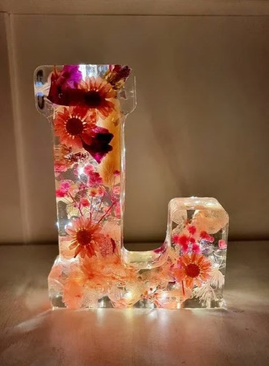 Håndlavet blomster natlampe til drømmende atmosfære