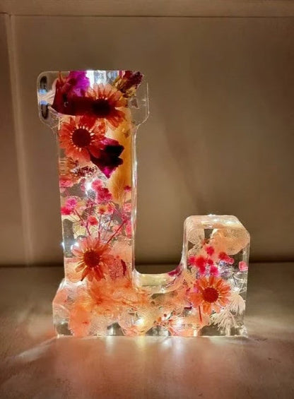 Håndlavet blomster natlampe til drømmende atmosfære
