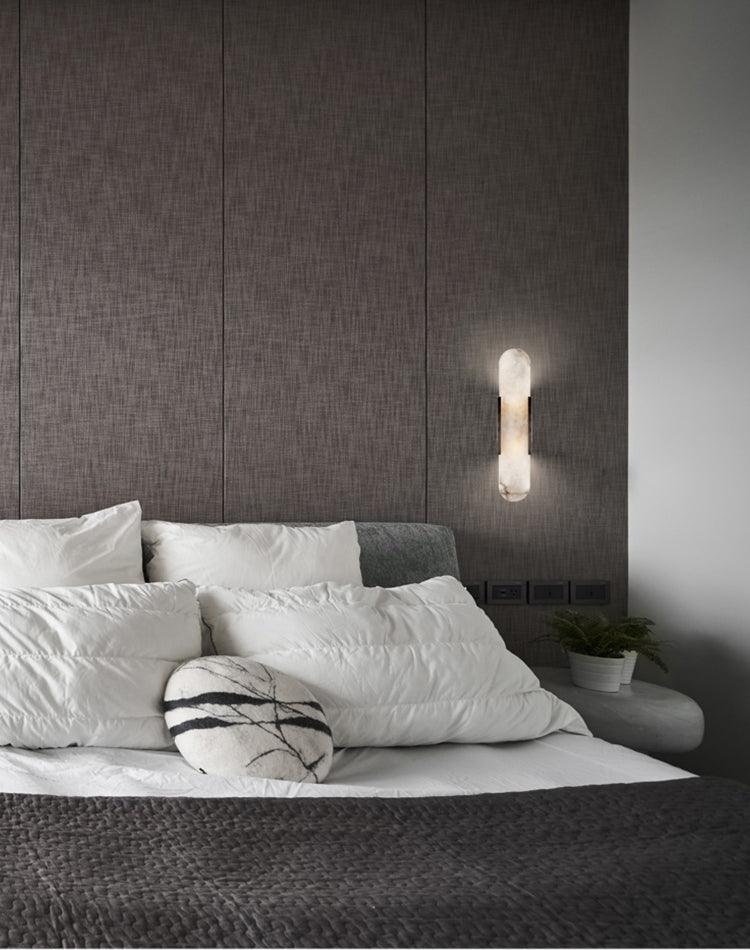 Væglampe i Marmorlook – Elegant Stemningslys