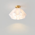 Loftlampe med Blødt Bølgedesign – Elegant & Lys
