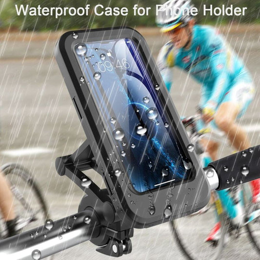 Cykel motorcykel vandtæt mobiltelefonholder vandtæt mobiltelefontaske sammenklappelig mobiltelefon navigationsholder regntæt taske
