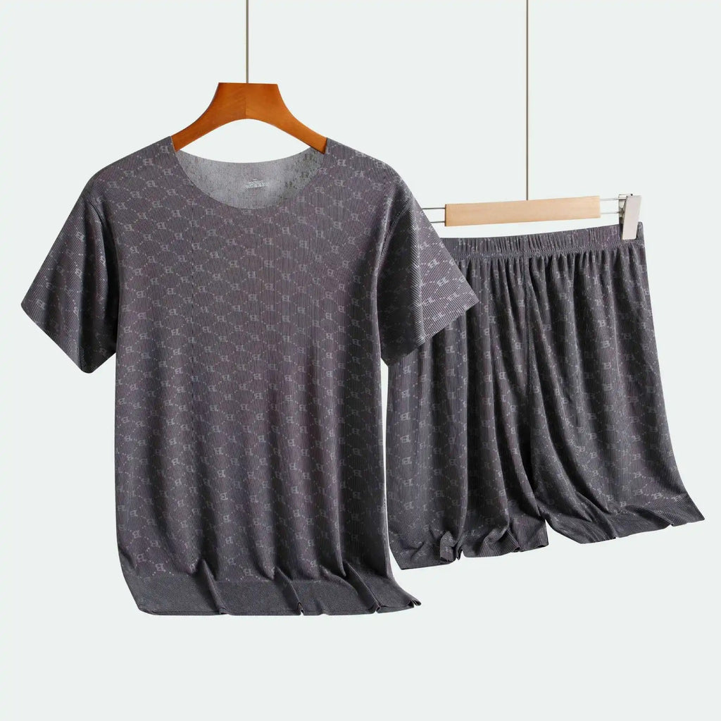 Is-silke pyjamas til mænd