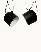 Moderne jern Aim semi-indbygningsloftslampe med E27 fatning