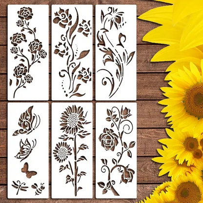 50% Rabat | FlowerCraft™ - Store dekorative blomsterstencils [Sidste dags rabat].