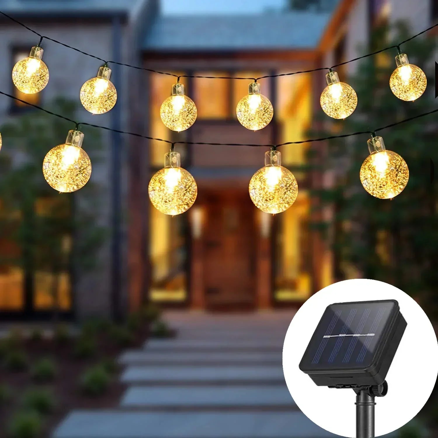 Solarite - Gør dit udendørsrum strålende med vandtætte LED-festlige lys drevet af solenergi!