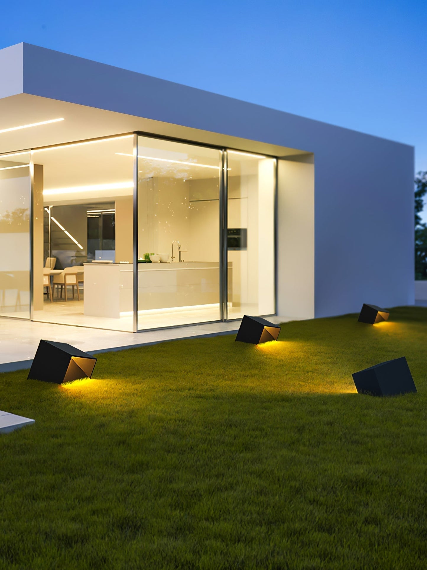 Stilfuld Cube Garden Solenergilampe til Udeliv