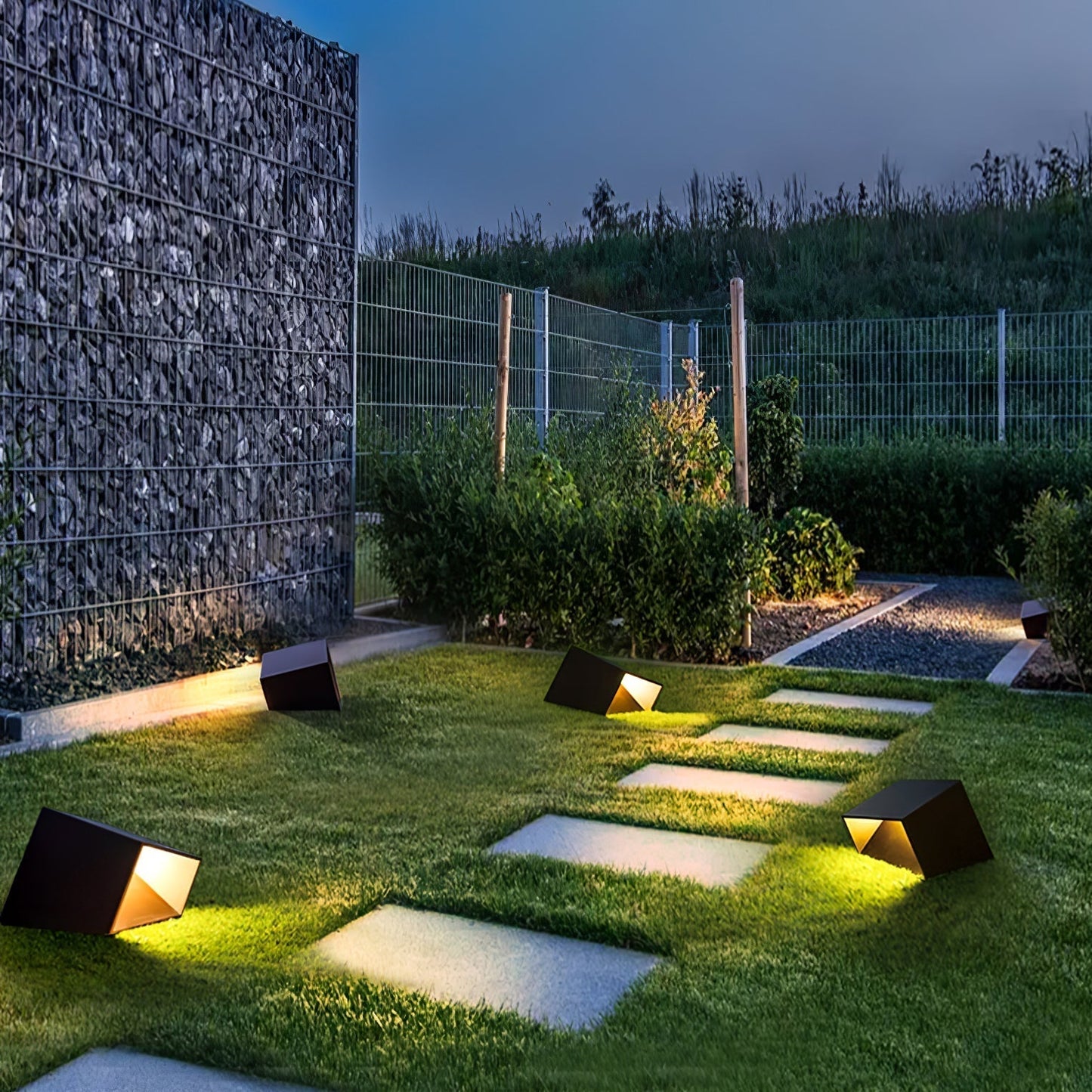 Stilfuld Cube Garden Solenergilampe til Udeliv
