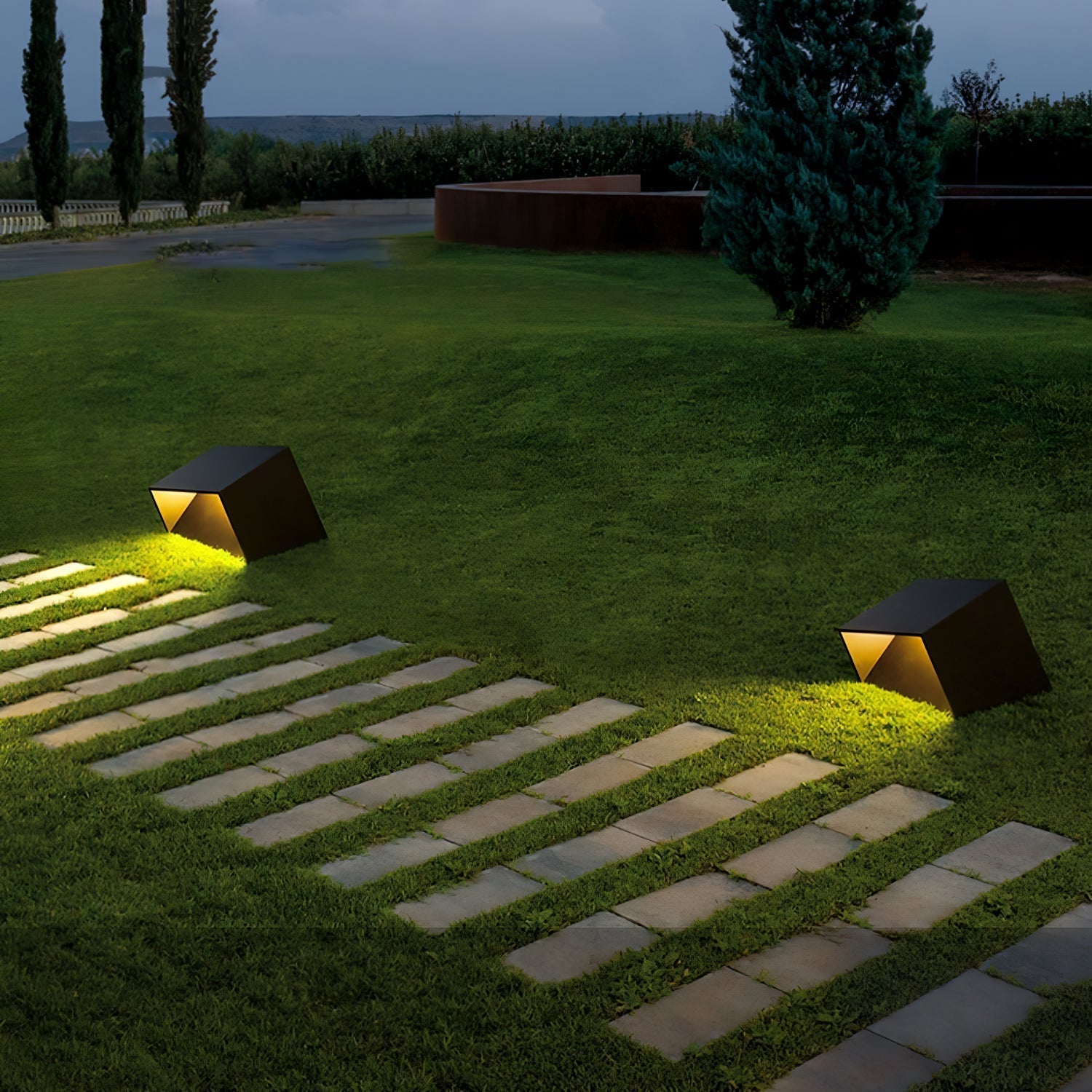 Stilfuld Cube Garden Solenergilampe til Udeliv