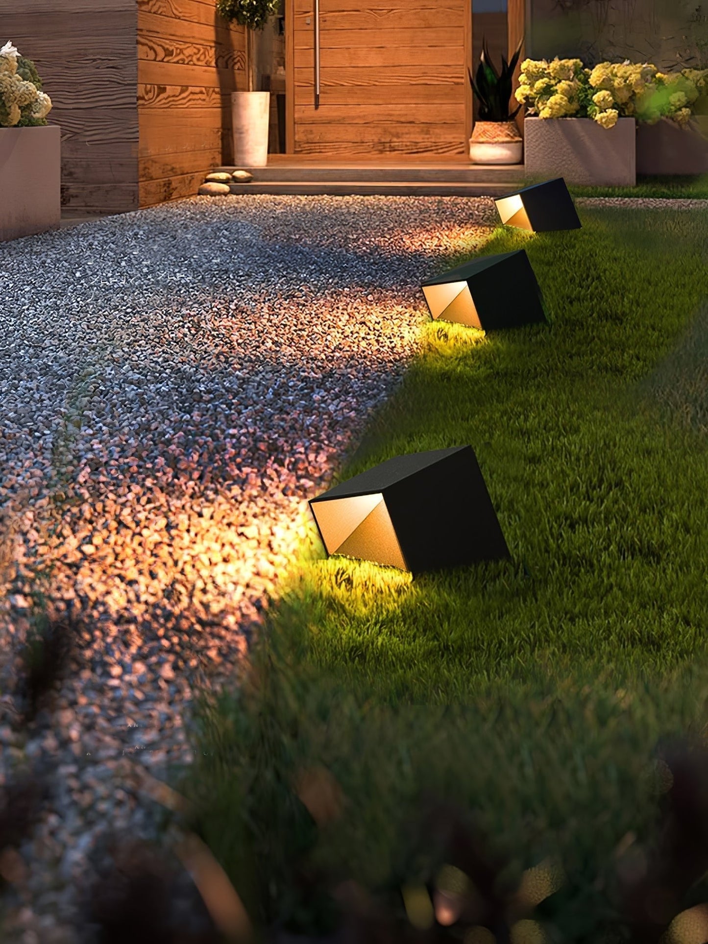 Stilfuld Cube Garden Solenergilampe til Udeliv