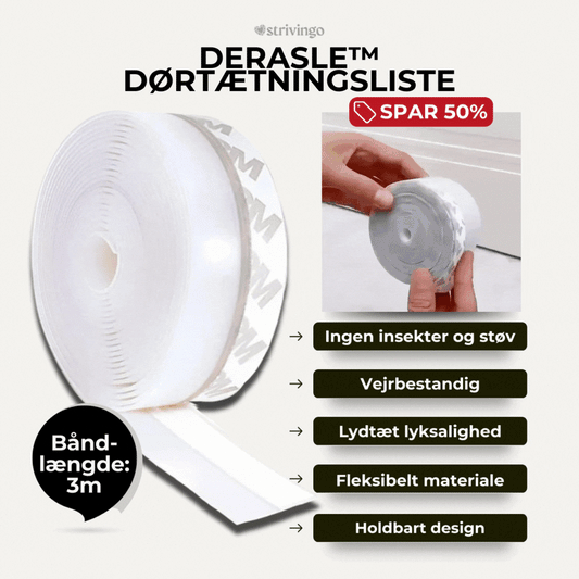 Derasle™ tætningsliste til døre
