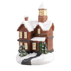 Oplyste Julelandsby Huse Dekoration