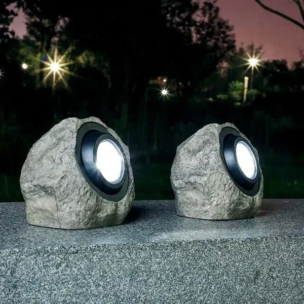 RockyLight | Magiske Solenergi Lygter i Stenformat