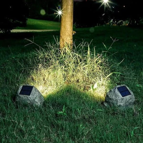 RockyLight | Magiske Solenergi Lygter i Stenformat