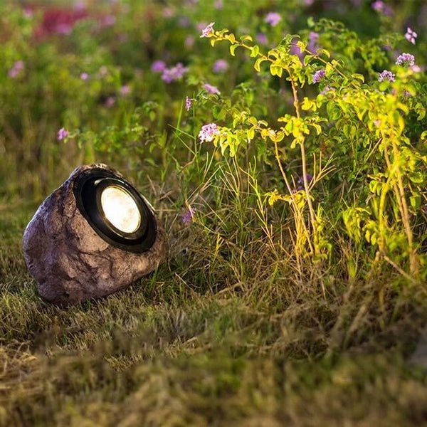 RockyLight | Magiske Solenergi Lygter i Stenformat
