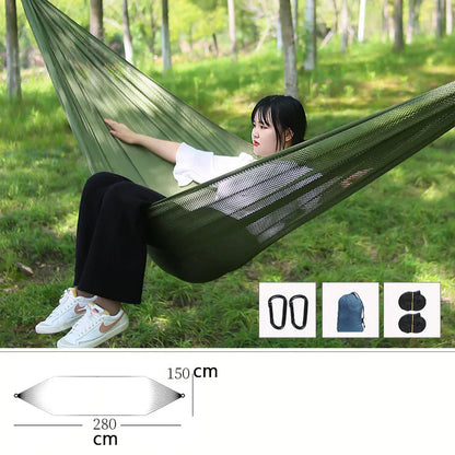 Ultimativ Komfort Camping Hængemys Med Bærbar Stativ