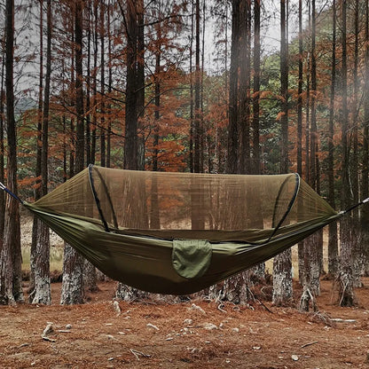 Udendørs Camping Klamboe Hængekøje Med Anti-Rul Nylon Gyngestol 260X140Cm