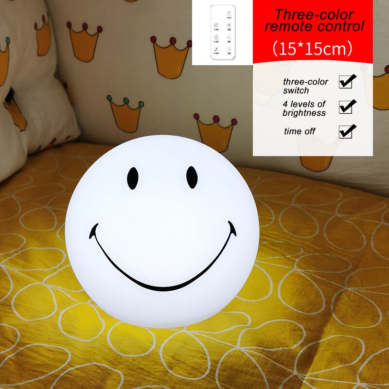 LED Smilestemningslampe Hjemmeindretning Natlys