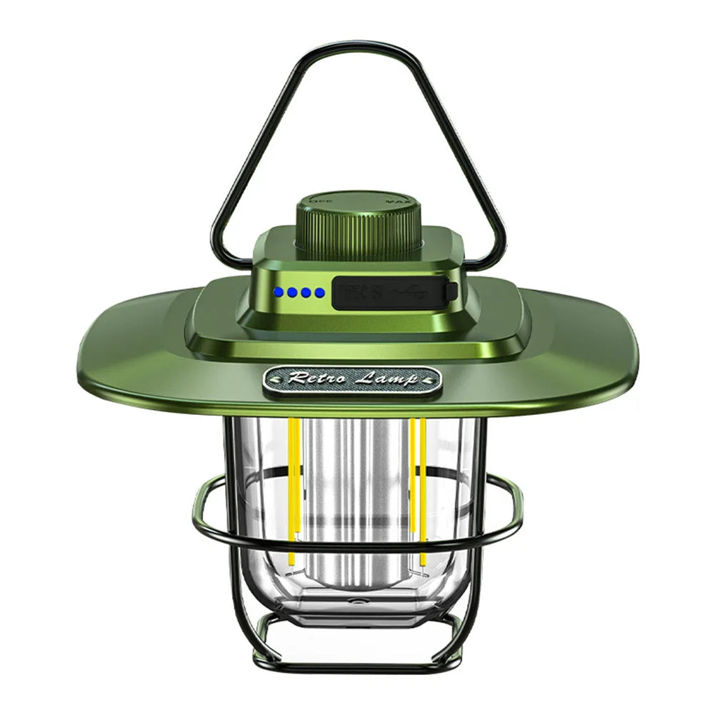 Vintage-inspireret Retro Genopladelig LED Campinglanterne
