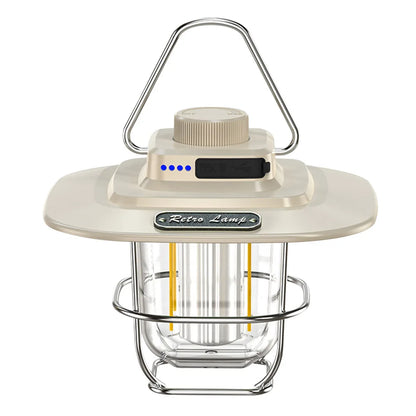 Vintage-inspireret Retro Genopladelig LED Campinglanterne