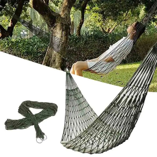 Bærbar Udendørs Sport Hængekøje - Mesh Net Til Camping, Have, Strand Og Rejser