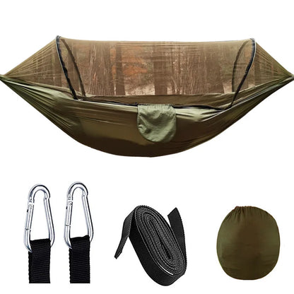 Udendørs Camping Klamboe Hængekøje Med Anti-Rul Nylon Gyngestol 260X140Cm