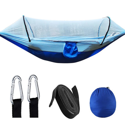 Udendørs Camping Klamboe Hængekøje Med Anti-Rul Nylon Gyngestol 260X140Cm